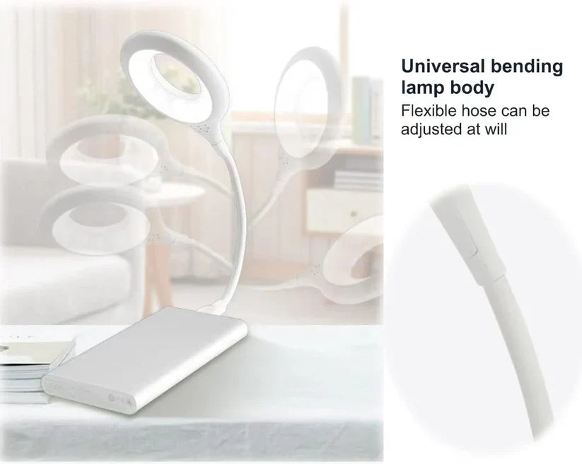 USB Reading Light Voice Control Lamp Voice Activated Lamp Smart Voice Small Table Lamp for Home Learning and Office