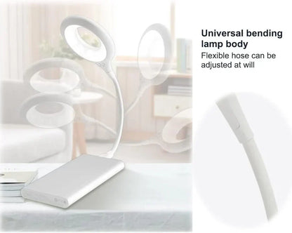 USB Reading Light Voice Control Lamp Voice Activated Lamp Smart Voice Small Table Lamp for Home Learning and Office